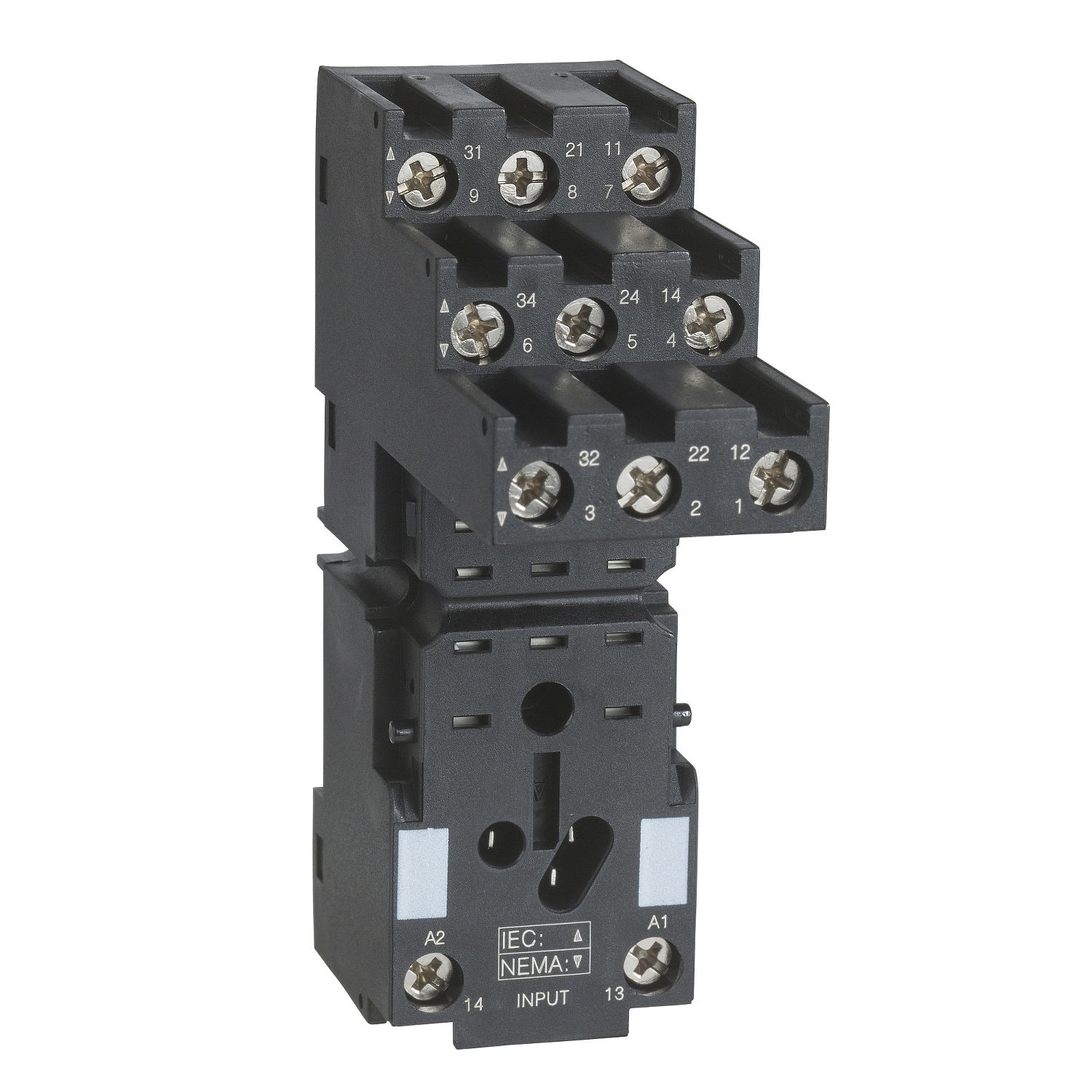 toma para relé miniatura - Zelio RXZ - con contactos independientes - conectores RXZE2S111M