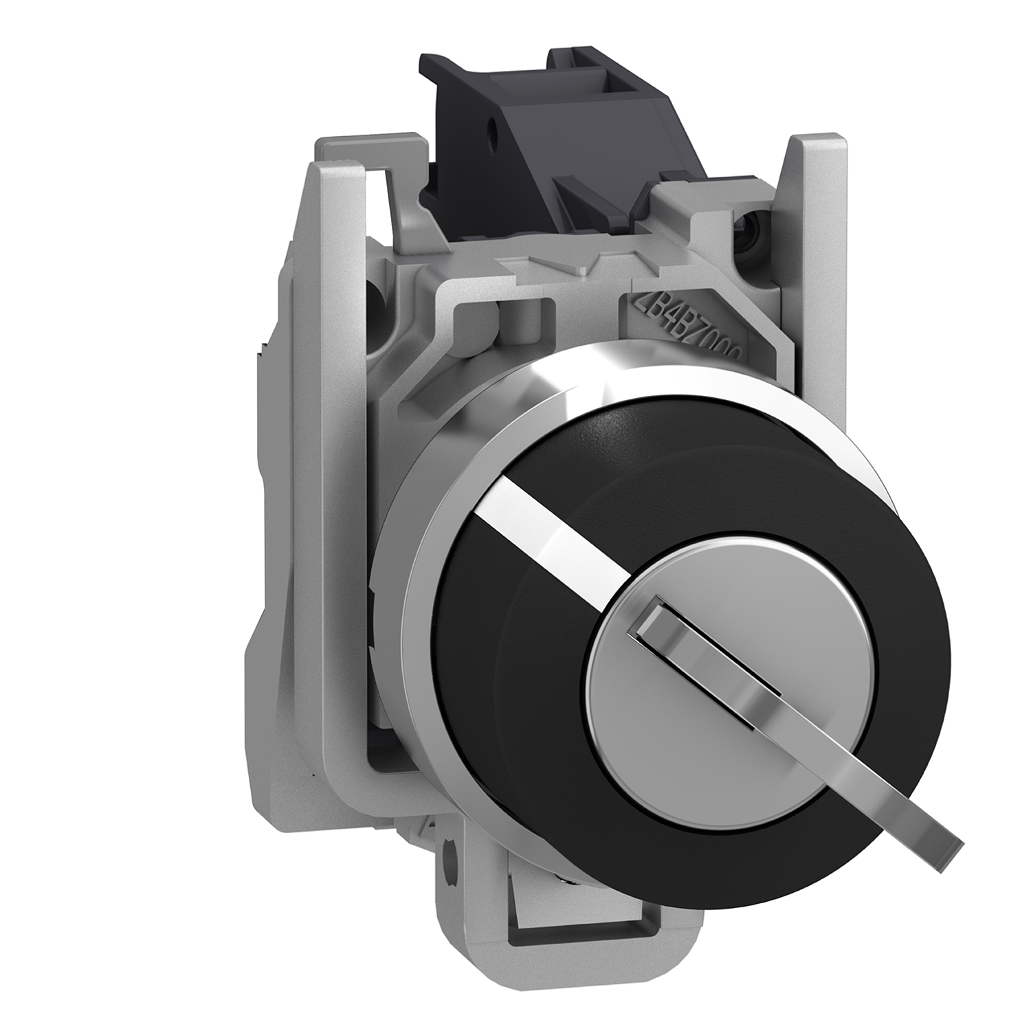 Interruptor selector negro Ø 22mm, 2 posiciones, 1 NA XB4BG21