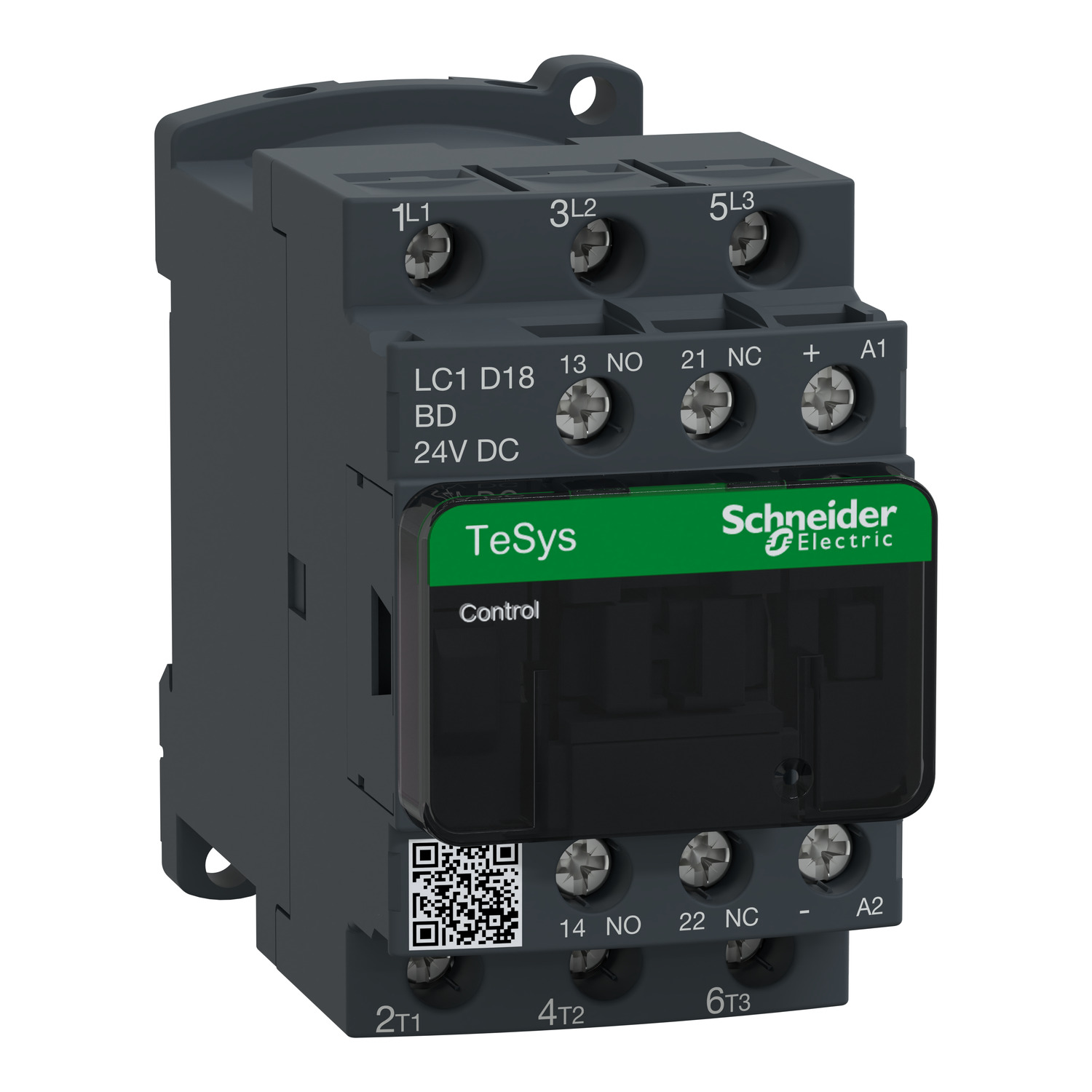 Contactor TeSys D 3P AC-3 440V 18A Bobina 24 VDC LC1D18BD SCHNEIDER