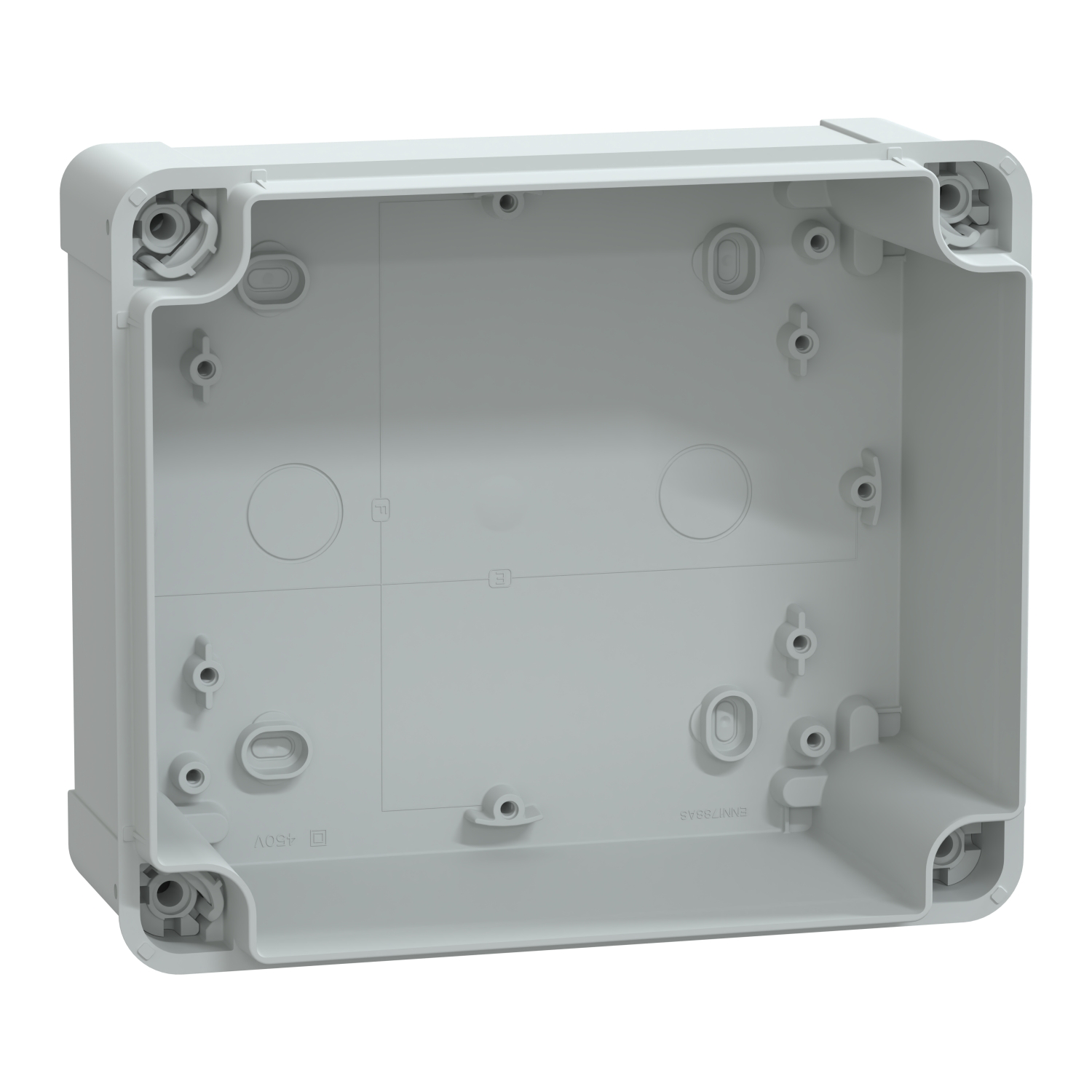 Caja ABS IP66 IK07 RAL7035 Int.H175W150D100 Ext.H193W164D105 Cubierta opaca H40 NSYTBS191610H SCHNEIDER