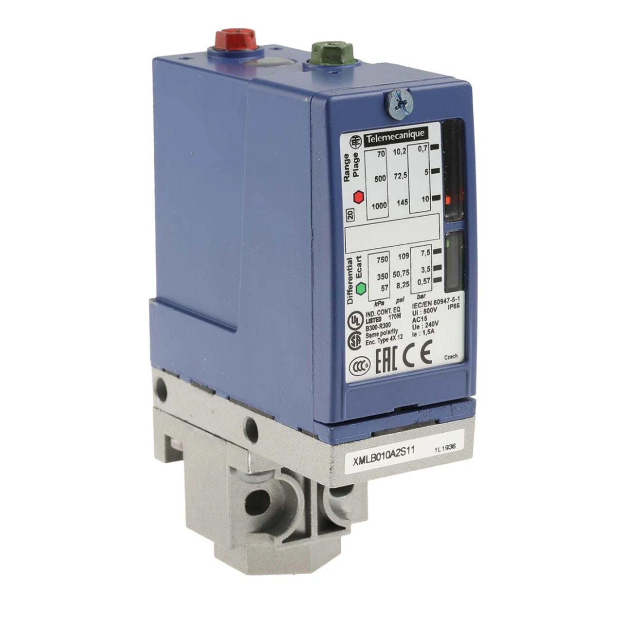 PRESOSTATO XMLA 30 A 500 BAR 1/4 G